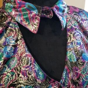 Vintage panhandle slim metallic shimmer top